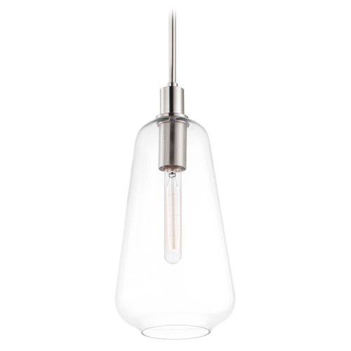 Maxim Lighting Babylon Satin Nickel Mini-Pendant Light with Bowl / Dome Shade