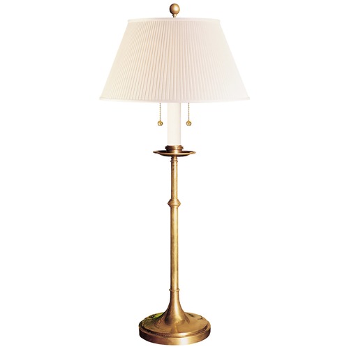 Visual Comfort Signature Collection E.F. Chapman Dorchester Club Lamp in Antique Brass by Visual Comfort Signature CHA8188ABS