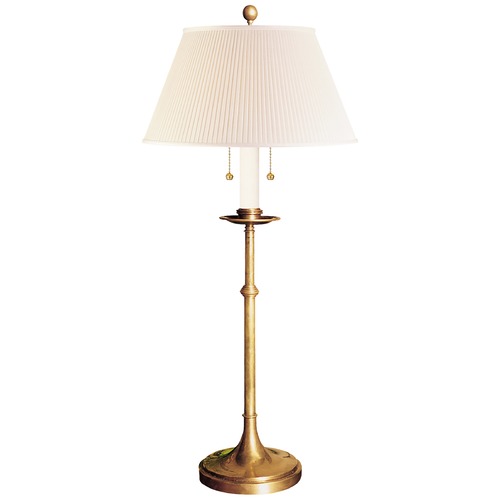 E.F. Chapman Dorchester Club Lamp in Antique Brass by Visual Comfort Signature