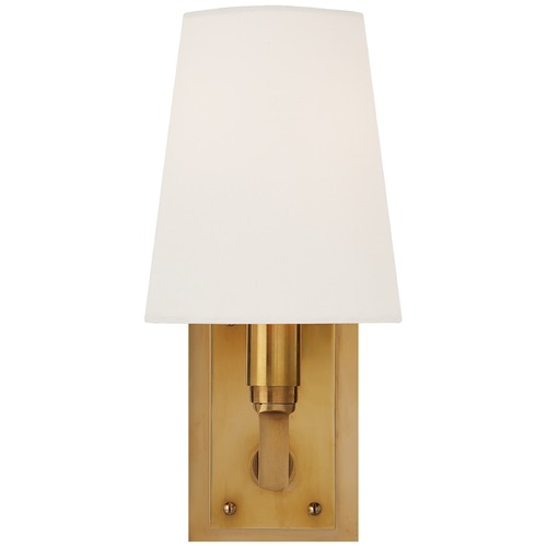 Visual Comfort Signature Collection Thomas OBrien Watson Sconce in Antique Brass by Visual Comfort Signature TOB2284HABL