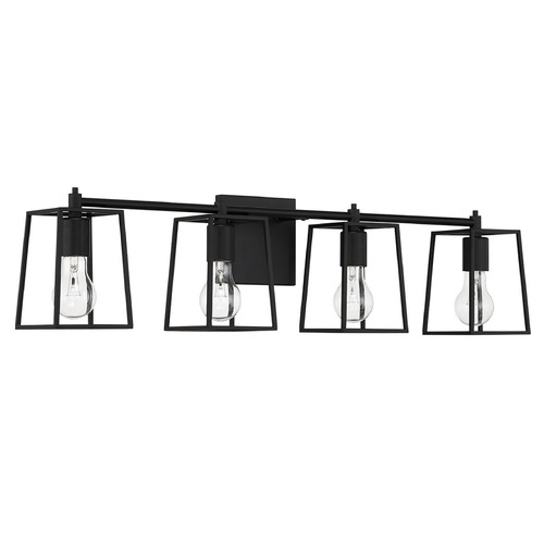 Dunn Flat Black Bathroom Light by Craftmade Lighting