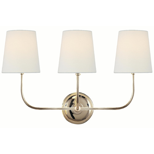 Visual Comfort Signature Collection Thomas O'brien Vendome Polished Nickel Sconce