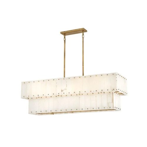 Simone 48-Inch Linear Light in Burnished Gold by Fredrick Ramond