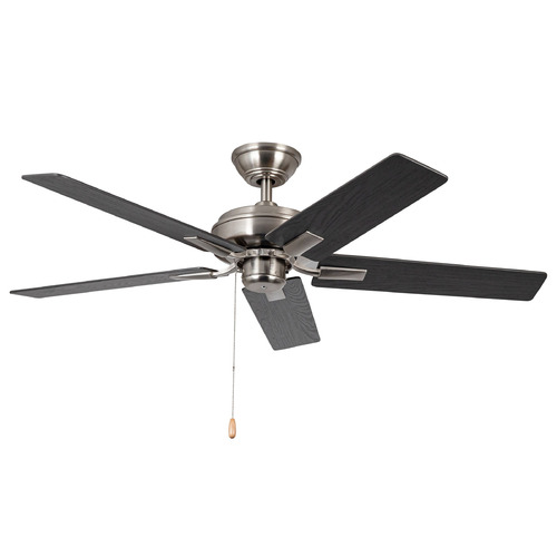 Kuzco Lighting Erikson Brushed Nickel Ceiling Fan Without Light