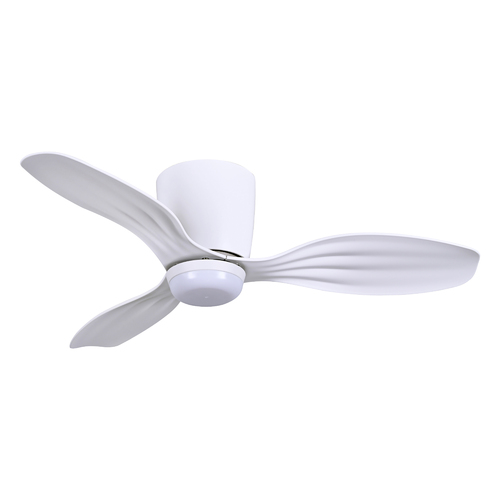 Minka Aire Ventiara Flat White LED Ceiling Fan with Light