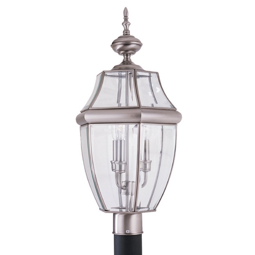 Lancaster 24-Inch Post Light in Antique Brushed Nickel by Generation Lighting