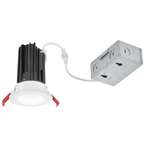 2'' LED Canless 15W White/Spun Nickel Recessed Downlight 3000K 38Deg IC Rated By Recesso