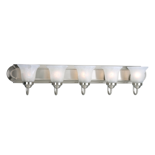 Traditional Bath Light in Brushed Nickel by Progress Lighting