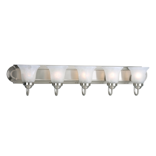 Progress Lighting Traditional Bath Light in Brushed Nickel by Progress Lighting P3055-09