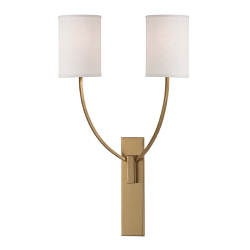 Hudson Valley Lighting Colton Aged Brass Sconce by Hudson Valley Lighting 732-AGB