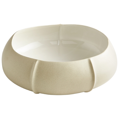 Cotton Gloss White Bowl by Cyan Design