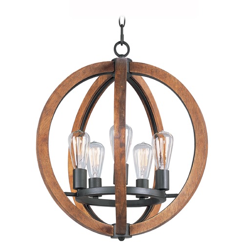 Bodega Bay Anthracite Chandelier by Maxim Lighting