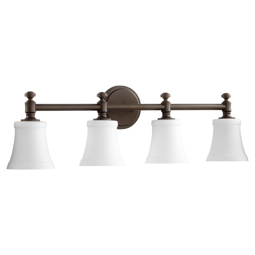 Oiled Bronze Bathroom Light by Quorum Lighting