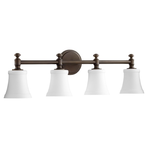 Quorum Lighting Oiled Bronze Bathroom Light by Quorum Lighting 5122-4-186