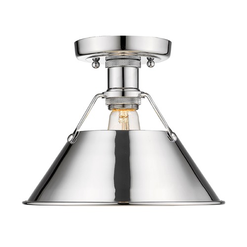 Golden Lighting Orwell Semi-Flush Mount in Chrome by Golden Lighting 3306-FMCH-CH