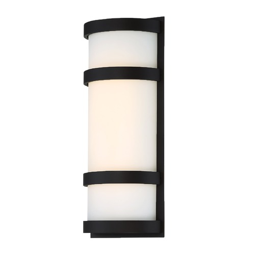 WAC Lighting Latitude Black LED Outdoor Wall Light by WAC Lighting WS-W52614-BK