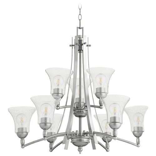 Quorum Lighting Aspen Classic Nickel Chandelier by Quorum Lighting 6177-9-64