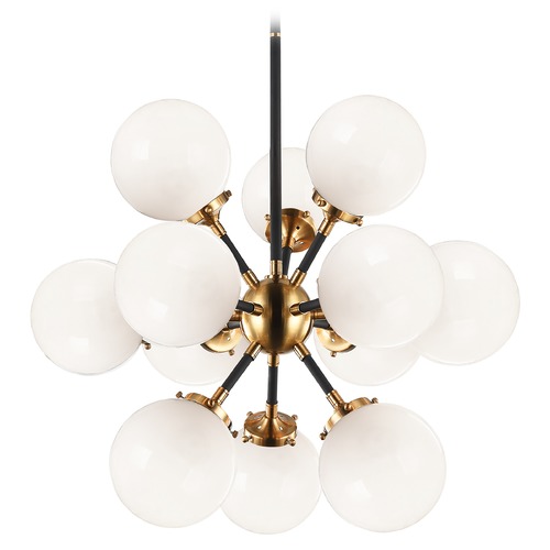 Soleil Aged Gold Chandelier by Matteo Lighting