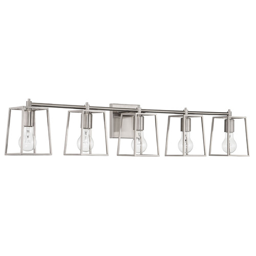 Dunn Brushed Polished Nickel Bathroom Light by Craftmade Lighting