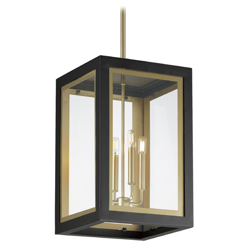 Maxim Lighting Neoclass Black & Gold Outdoor Hanging Light