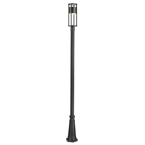 Z-Lite Luca Black LED Post Light by Z-Lite 517PHM-519P-BK-LED