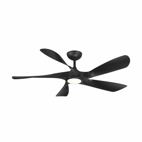 Swirl 5 56-Inch 4CCT LED Smart Fan in Matte Black by WAC Lighting