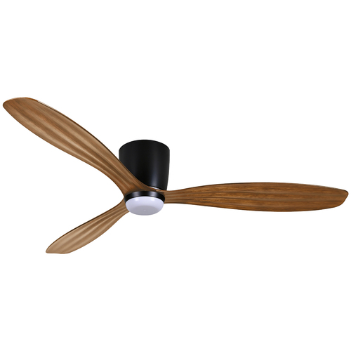 Minka Aire Ventiara Coal Black LED Ceiling Fan with Light