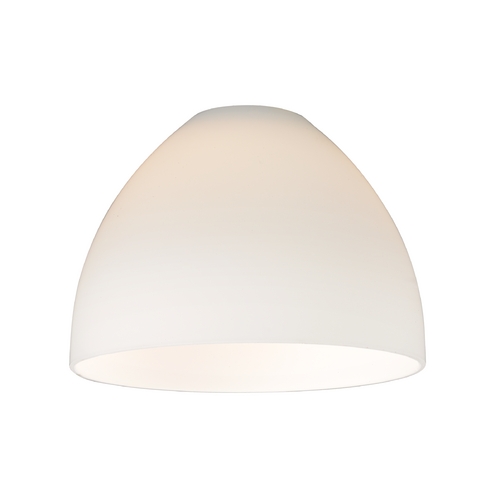 Satin White Glass Shade - 1-5/8-Inch Fitter Opening