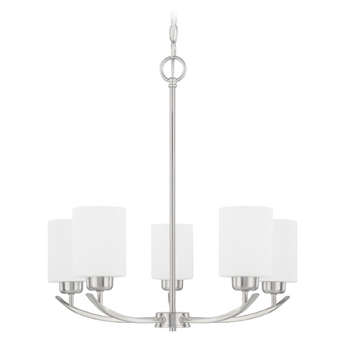 Dixon 23-Inch Chandelier in Brushed Nickel by HomePlace by Capital Lighting