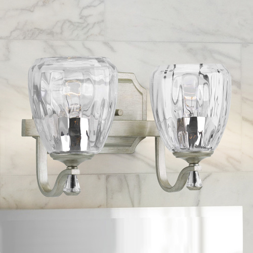 Progress Lighting Anjoux Silver Ridge 2-Light Bathroom Light by Progress Lighting P300117-134