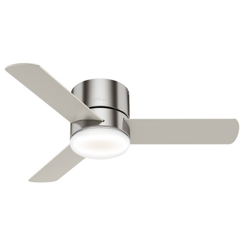 44-Inch Minimus Fan in Brushed Nickel by Hunter Fan Company