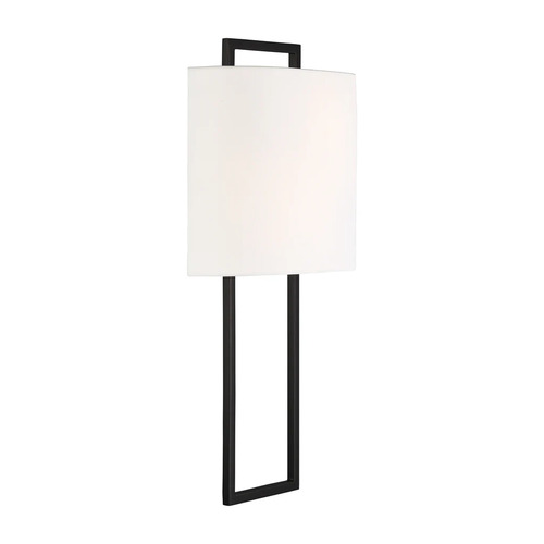 Fremont 2-Light Wall Sconce in Black Forged by Crystorama Lighting