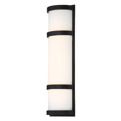 Latitude Black LED Outdoor Wall Light by WAC Lighting