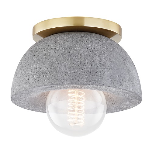 Mitzi by Hudson Valley Poppy Aged Brass Flush Mount by Mitzi by Hudson Valley H400501-AGB