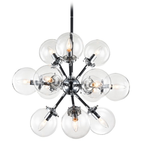 Matteo Lighting Soleil Chrome Chandelier by Matteo Lighting C62812CHCL