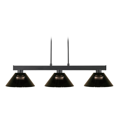 Cobalt Matte Black Billiard Light by Z-Lite