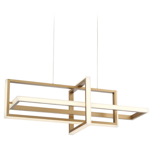 Bordo 38-Inch Linear LED Chandelier in Gold by Eurofase Lighting