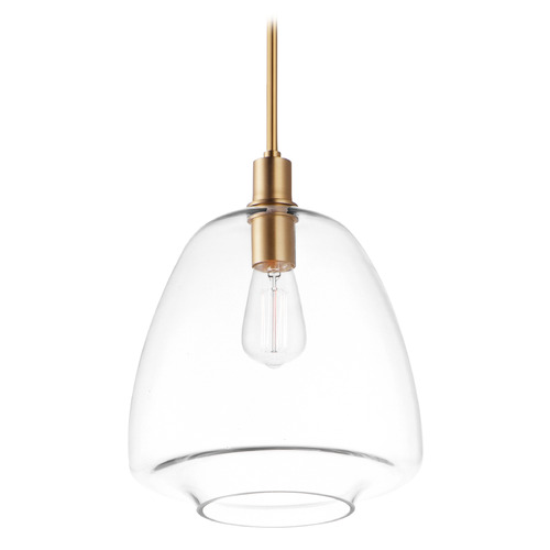 Maxim Lighting Maxim Lighting Babylon Satin Brass Pendant Light with Bowl / Dome Shade 11116CLSBR