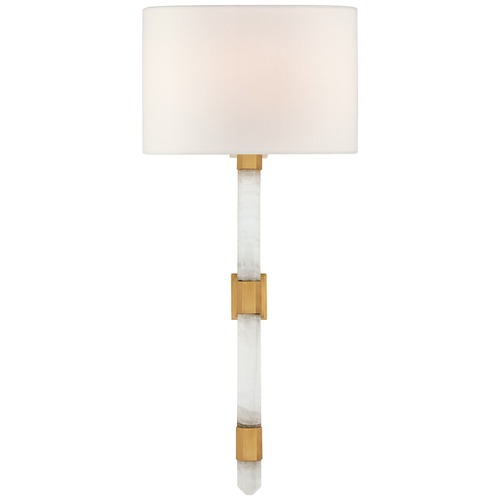 Visual Comfort Signature Collection Suzanne Kasler Adaline Medium Tail Sconce in Brass by Visual Comfort Signature SK2904ABQL