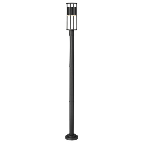 Z-Lite Luca Black LED Post Light by Z-Lite 517PHM-567P-BK-LED