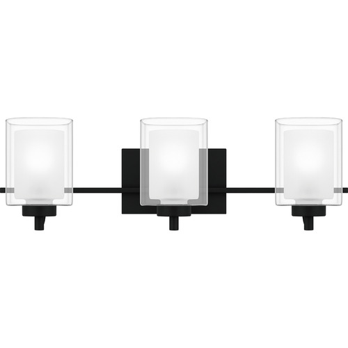 Quoizel Lighting Kolt Matte Black Bathroom Light by Quoizel Lighting KLT8903MBK