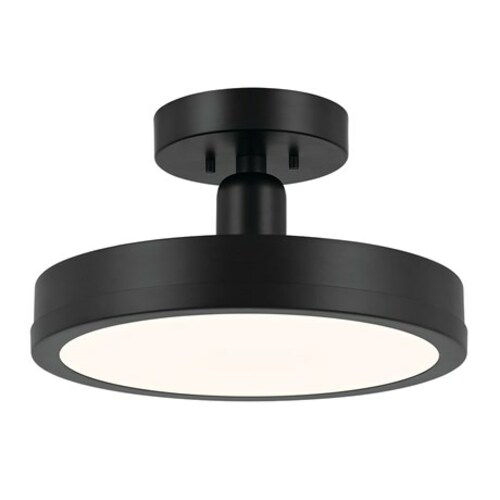 Riu Black LED Semi-Flush Mount Light by Kichler Lighting