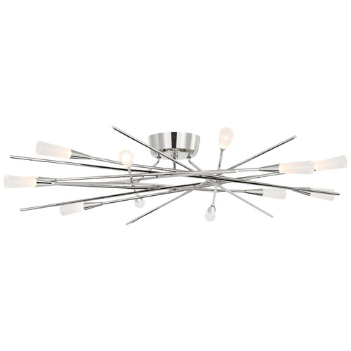 Stellar Polished Nickel Semi-Flush Mount