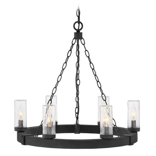 Hinkley Sawyer Black LED Outdoor Chandelier
