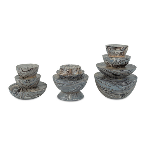 Currey and Company Marbleized Gray Box