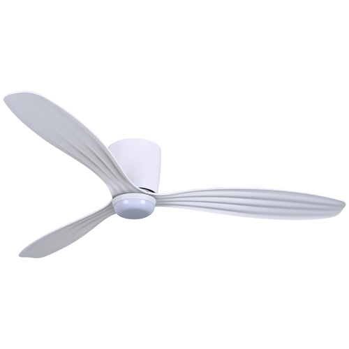 Minka Aire Ventiara Flat White LED Ceiling Fan with Light