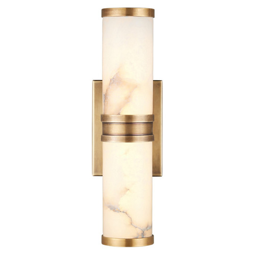 Currey and Company Brenham Natural / Vintage Brass LED Sconce