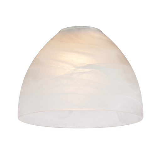 Design Classics Lighting Alabaster Glass Shade, 1-5/8-Inch Fitter, Bowl Shape GL1033-ALB