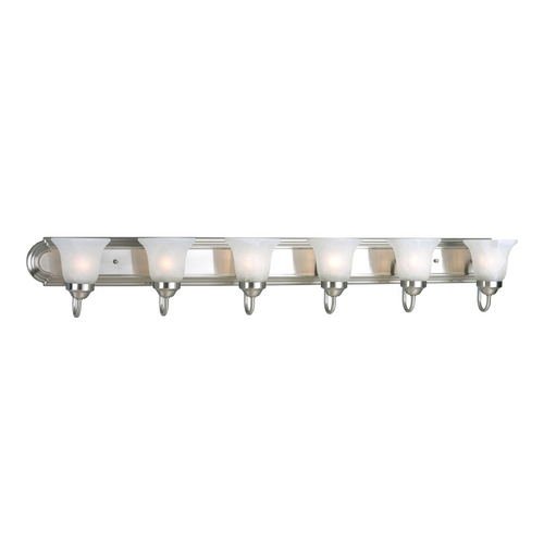 Traditional Bath Light in Brushed Nickel by Progress Lighting