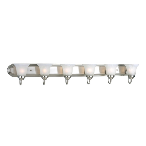 Progress Lighting Traditional Bath Light in Brushed Nickel by Progress Lighting P3056-09